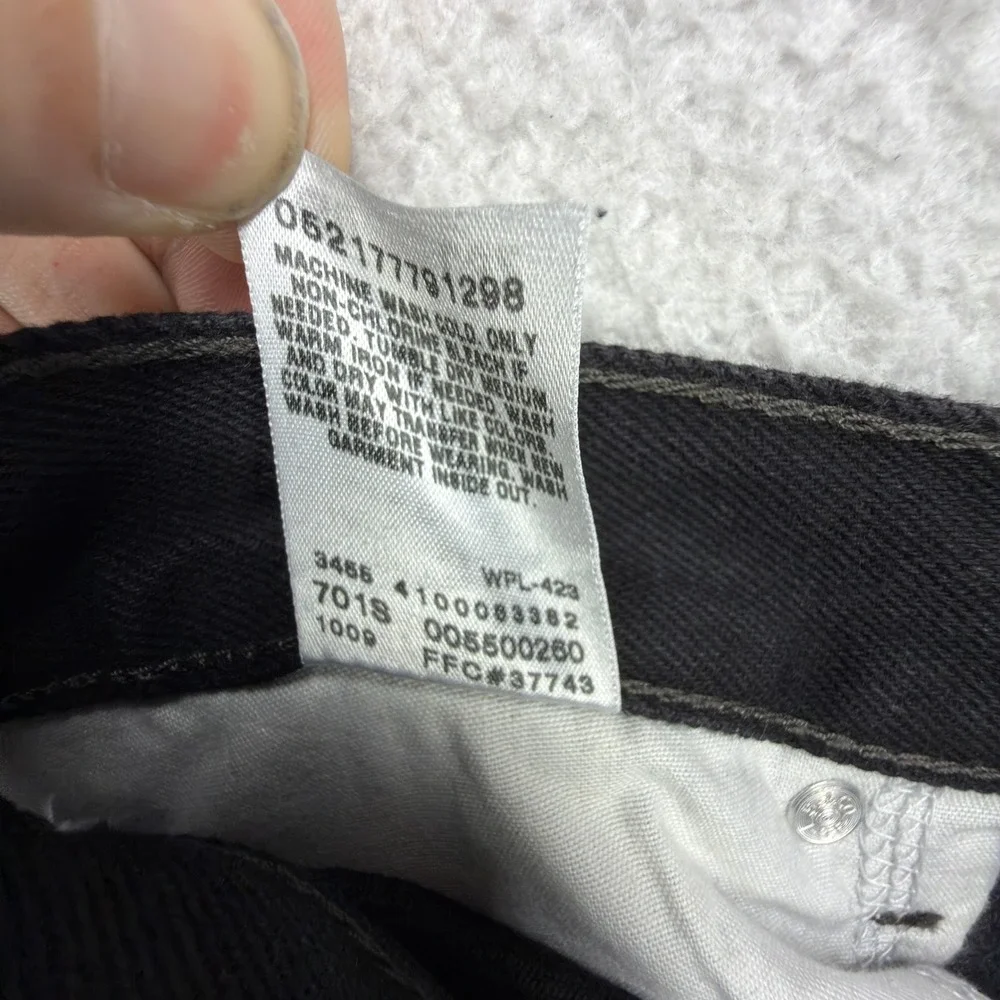 Levis 550 Relaxed Fit Denim Jeans Mens 30x32 Black NWT NOS Y2K 2000s